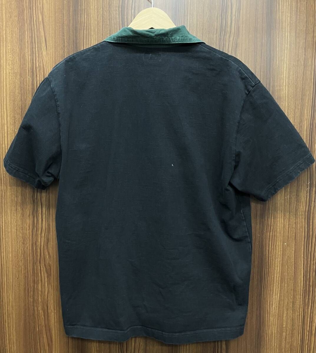 kolor BEACON ビーコン 20SBM-B05231 切り替え 開襟 オープン 半袖 シャツ ブラック×グリーン サイズS