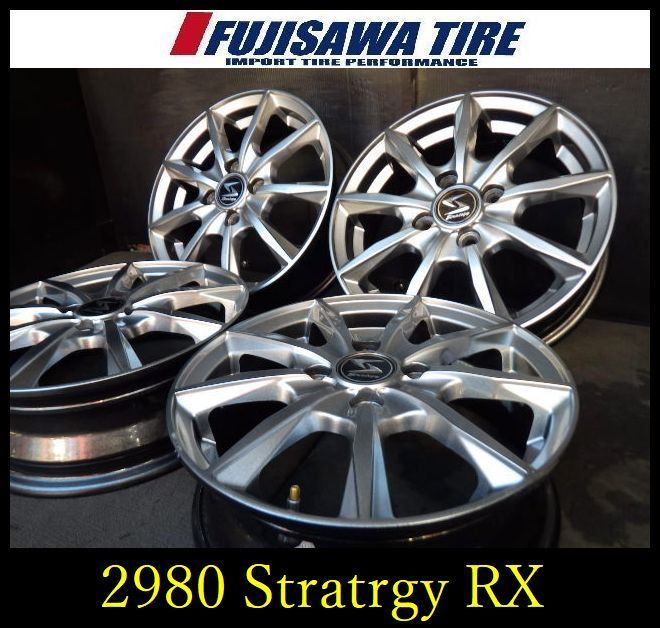 2980 J▲送料無料▲Strategy RX ホイール▲14x4.5J 4穴 PCD100 45▲4本