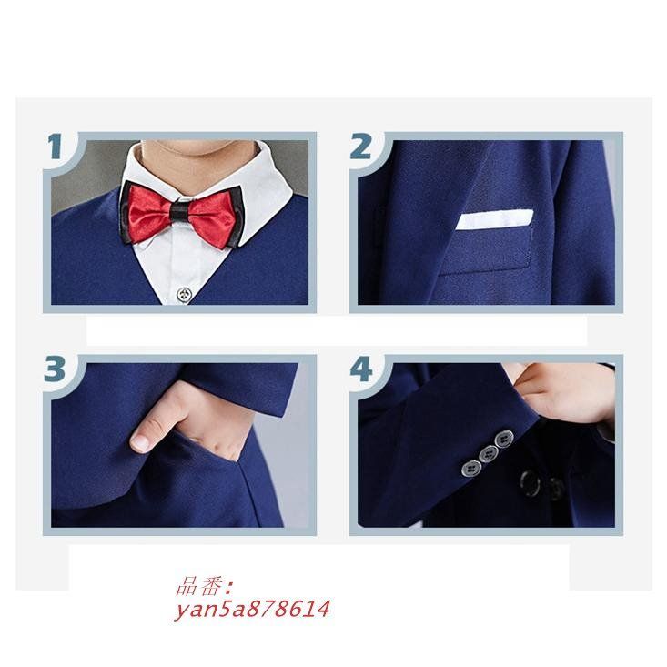 男の子スーツ キッズスーツ 男の子 子供 スーツ 5点セット キッズ 子供服 こども 発表会 フォーマル入学式 入学式入園式 yan5a878614