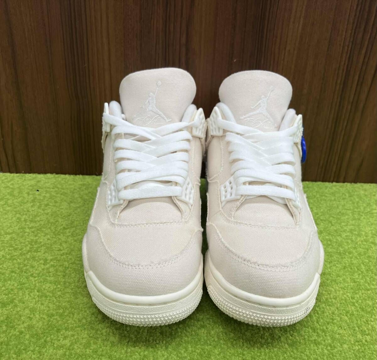 NIKE ナイキ WMNS AIR JORDAN 4 RETRO DQ 4909-100 サイズ約27.5 cm オフホワイト系 スニーカー メンズ シューズ 箱 替紐付 靴