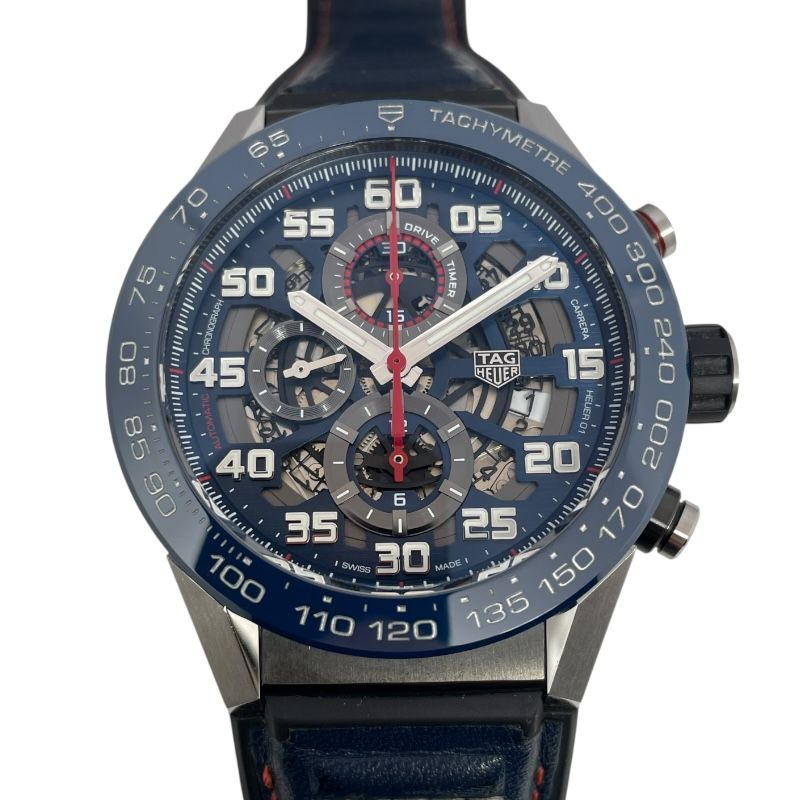 タグ ホイヤー TAG HEUER カレラ キャリバーホイヤー01 クロノグラフ レッドブルレーシング CAR2A1N.FT6100 SS|セラミック|ラバーベルト 自動巻き メンズ 腕時計