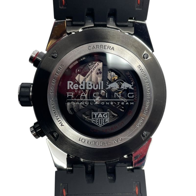 タグ ホイヤー TAG HEUER カレラ キャリバーホイヤー01 クロノグラフ レッドブルレーシング CAR 2 A 1 N FT 6100 SS セラミック ラバーベルト 自動巻き メンズ 腕時計