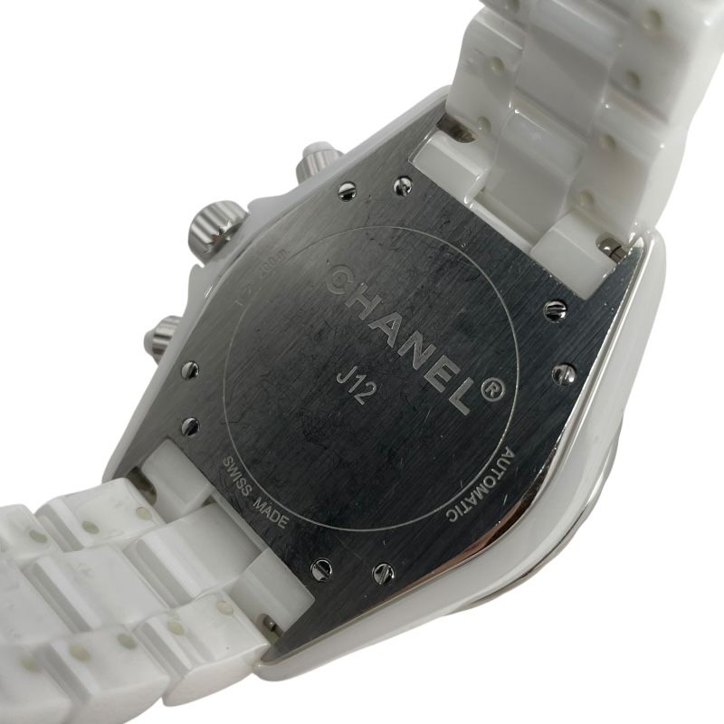 シャネル CHANEL J 12 クロノグラフ 41 mm H 1007 ホワイト セラミック 自動巻き メンズ 腕時計