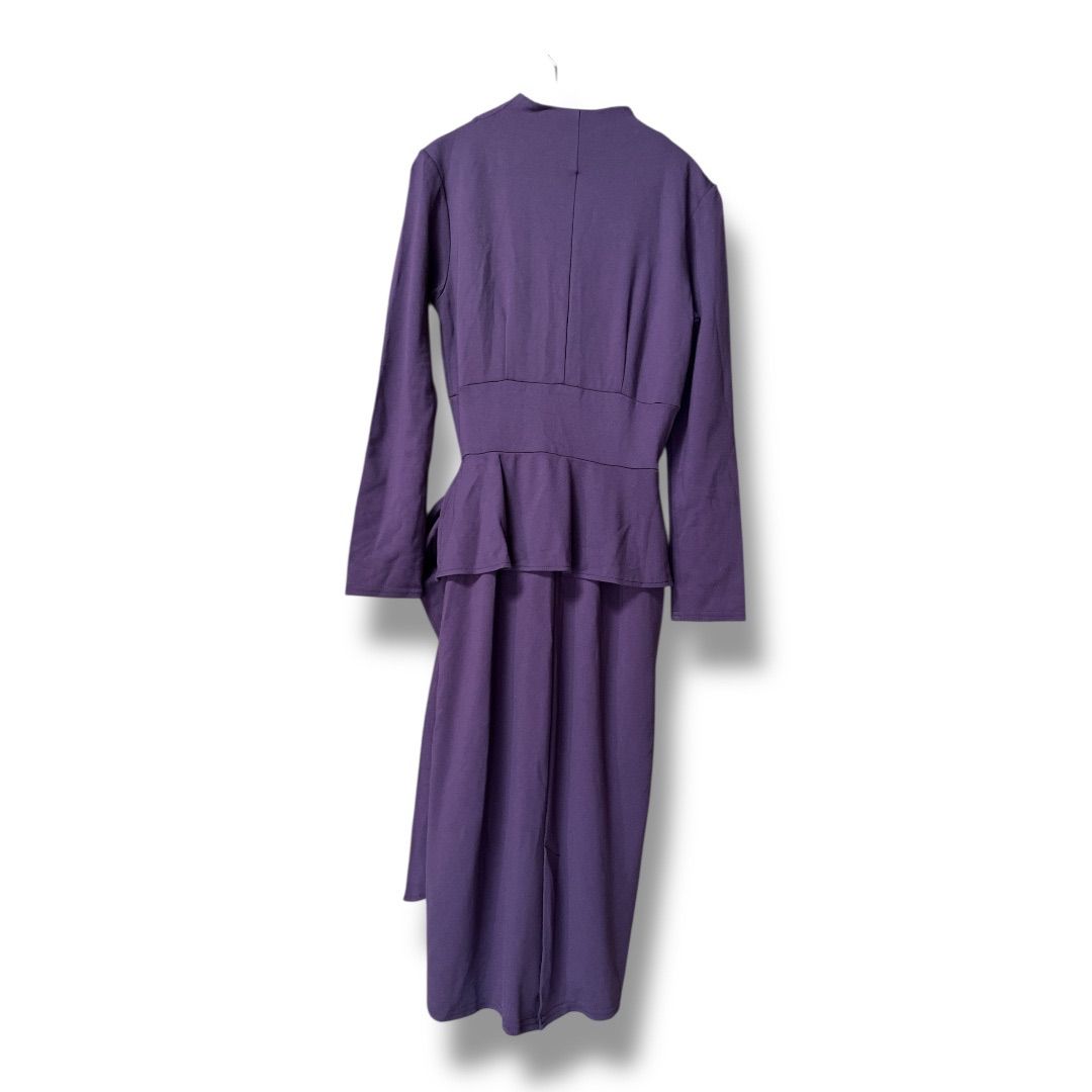 SERPENTINA セルペンティナ ぺプラムテールワンピース ストレッチ