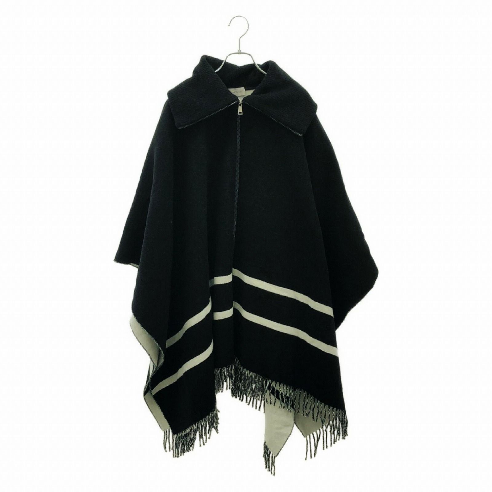 モンクレール MONCLER ポンチョ ポンチョ ブラック ウール モンクレール MONCLER ポンチョ ポンチョ ブラック ウール