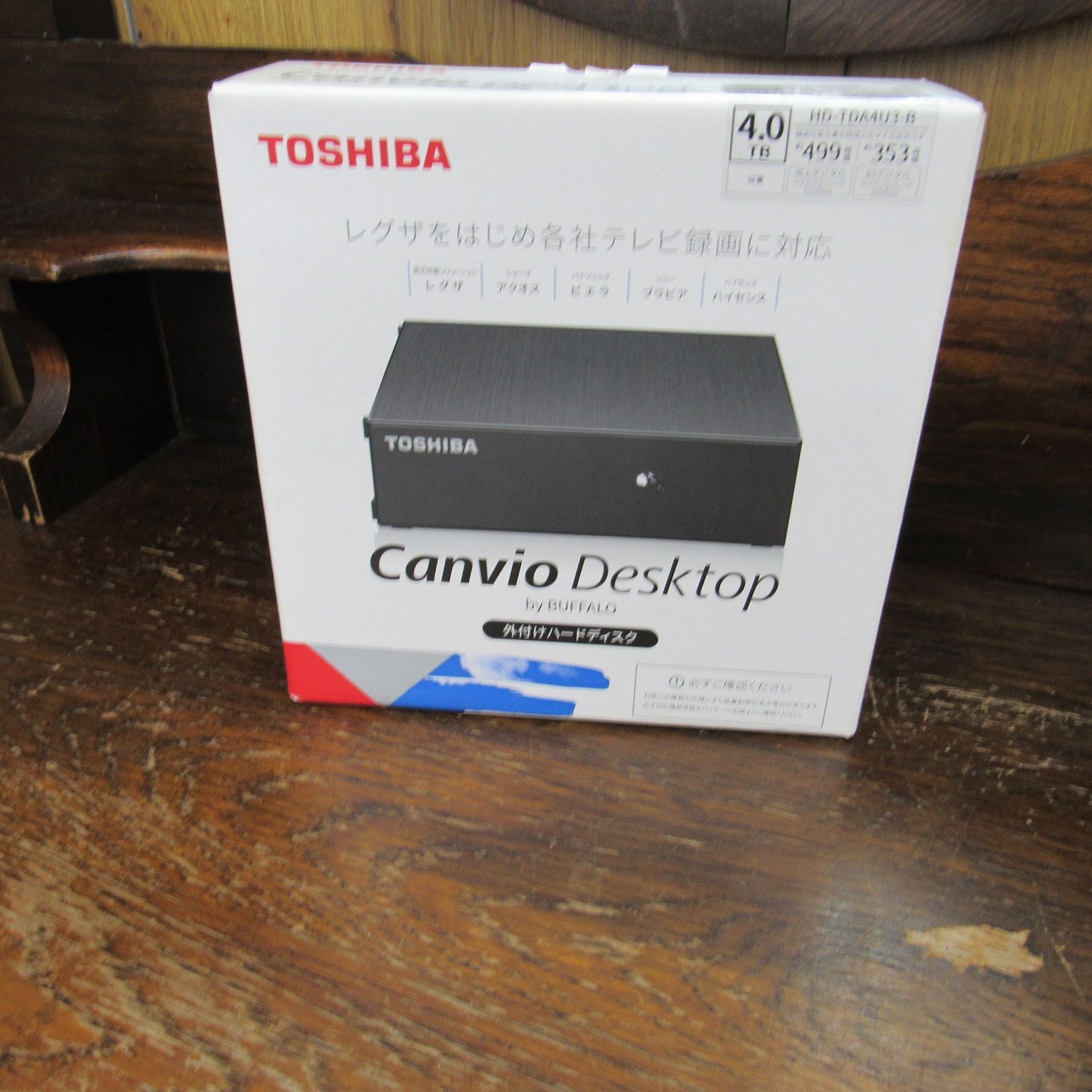 TOSHIBA 東芝 外付けハードディスク Canvio Desktop HD-TDA4U3-B BUFFALO テレビ録画 4K Windows mac PS4 バッファロー製nasne™ 対応4.0TB エキスパート藤沢辻堂店