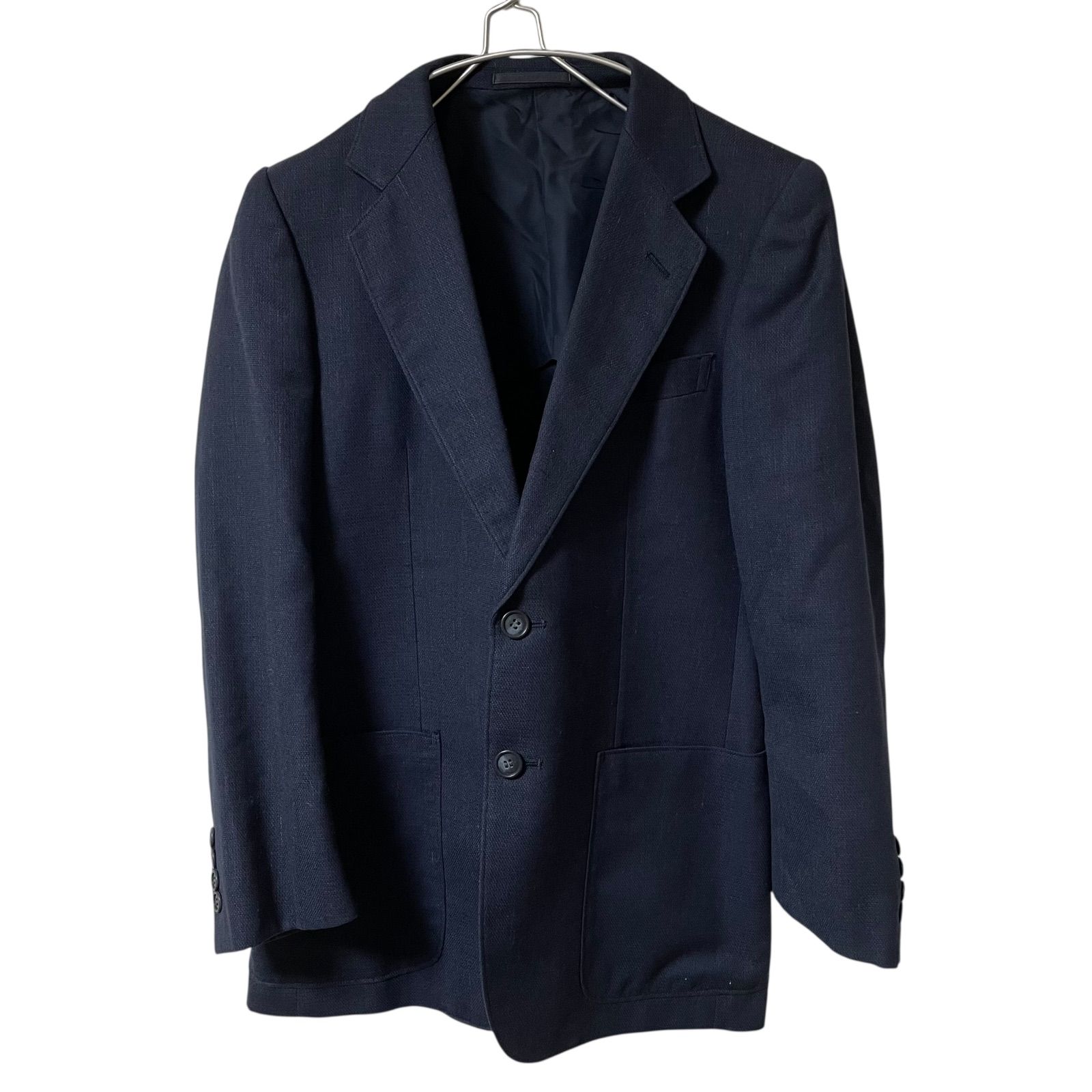 SAINT LAURENT テーラードジャケット　サンローラン　グレー　ブラック Z1574 YVES SAINT LAURENT イヴサンローラン テーラードジャケット 麻