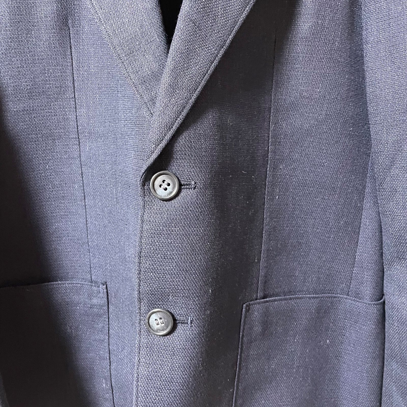 Z1574 YVES SAINT LAURENT イヴサンローラン テーラードジャケット 麻