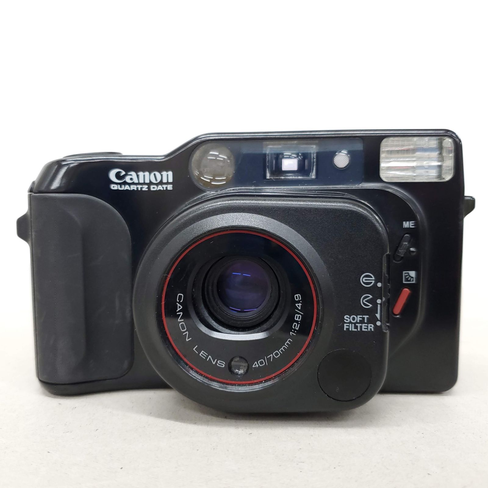 動作 済 Canon Autoboy TELE QUARTZ DATE F1027-7v