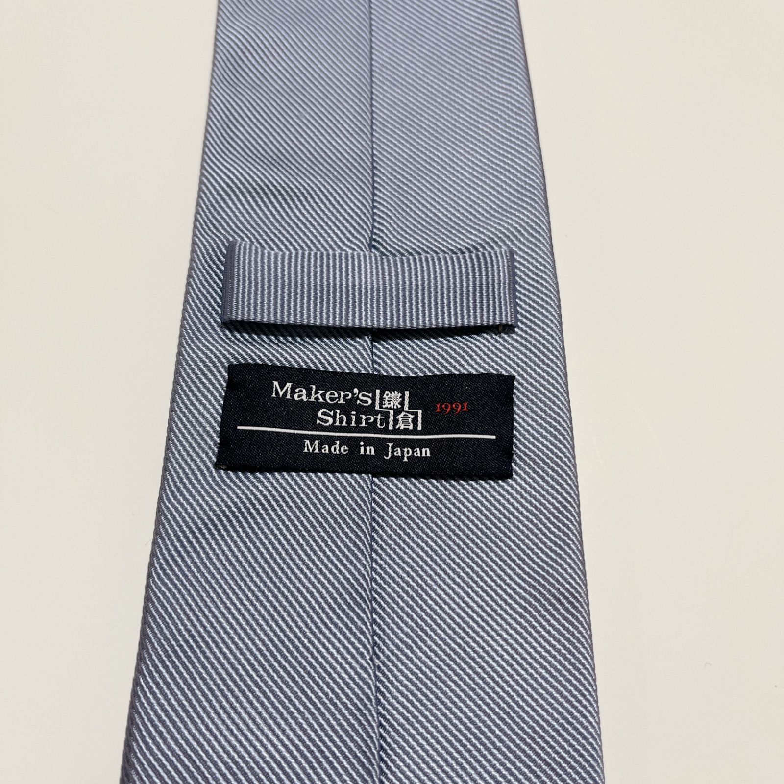 美品 メーカーズシャツ鎌倉 ネクタイ ハイブランド ソリッドタイ