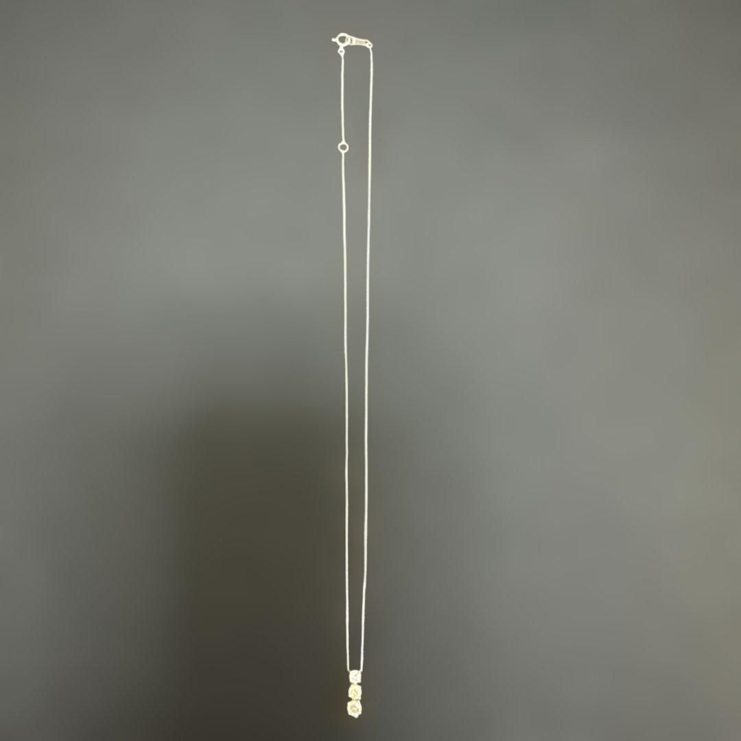 Pt900ダイヤモンド シルバー系 ネックレス 2.0g