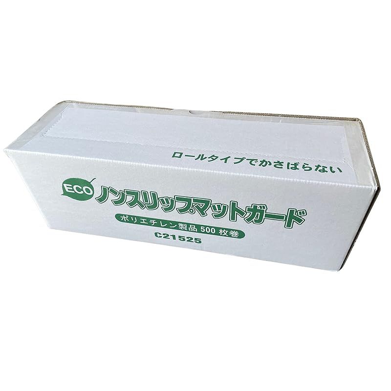 Protex プロテックス ポリエチレン フロアマット ノンスリップマットガード 500枚入り ロールタイプ式 0