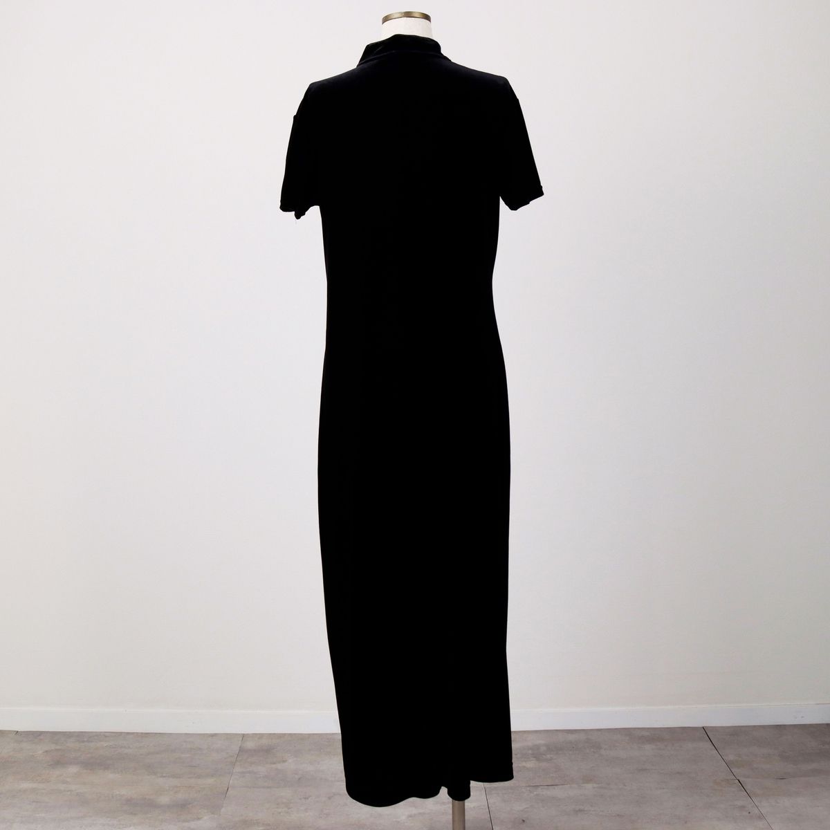 古着 90年代 Dressing Clio マオ ベロア 半袖 タイトワンピース レディースL相当 ヴィンテージ eaa 594409