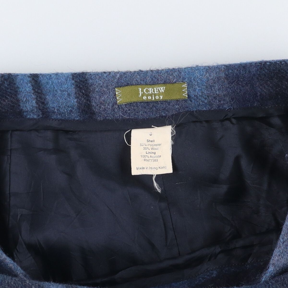 古着 ジェイクルー J.Crew enjoy チェック柄 ロング タイトスカート レディースL相当 eaa594412 GULLKHAN_COM