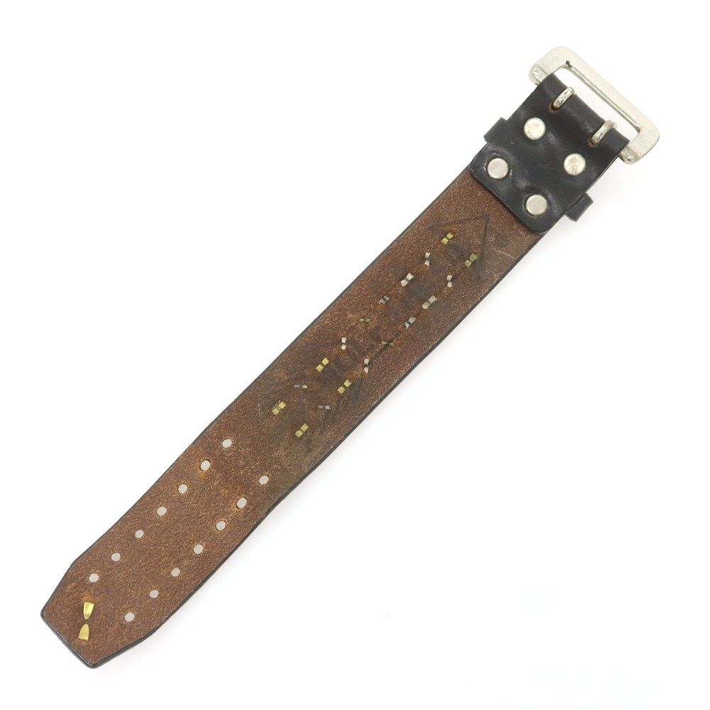 中古】シャンティ SHANTii× WOLF'S HEAD スタッズ レザー ブレスレット