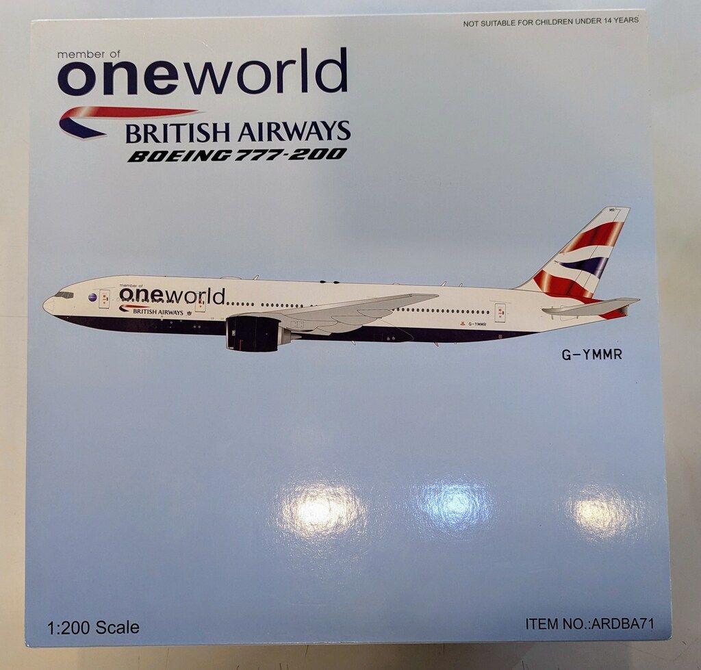 ARD Models 1 200 BOEING 777-200 BRITISH AIRWAYS G-YMMR ARDBA71