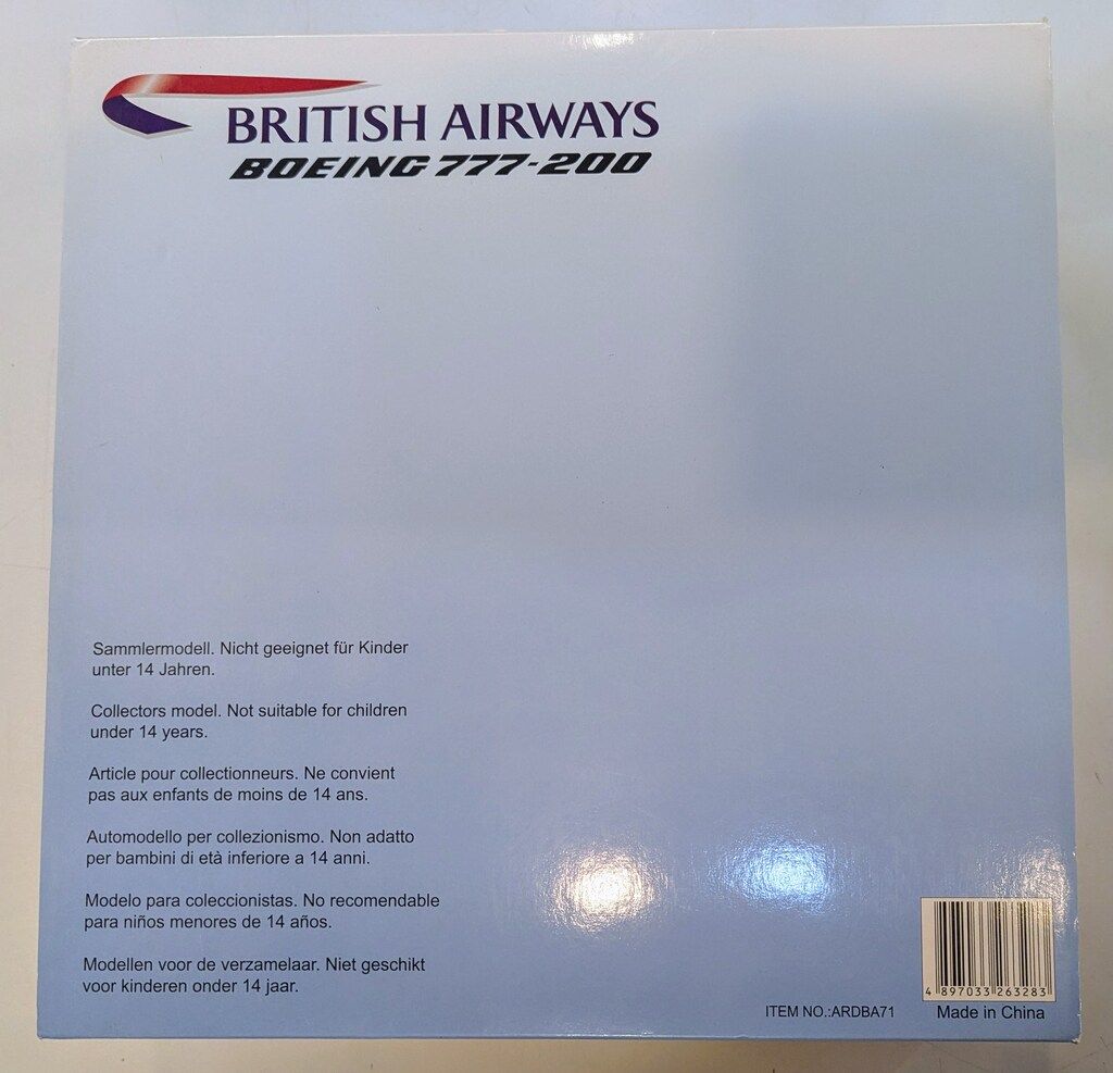 ARD Models 1 200 BOEING 777-200 BRITISH AIRWAYS G-YMMR ARDBA71