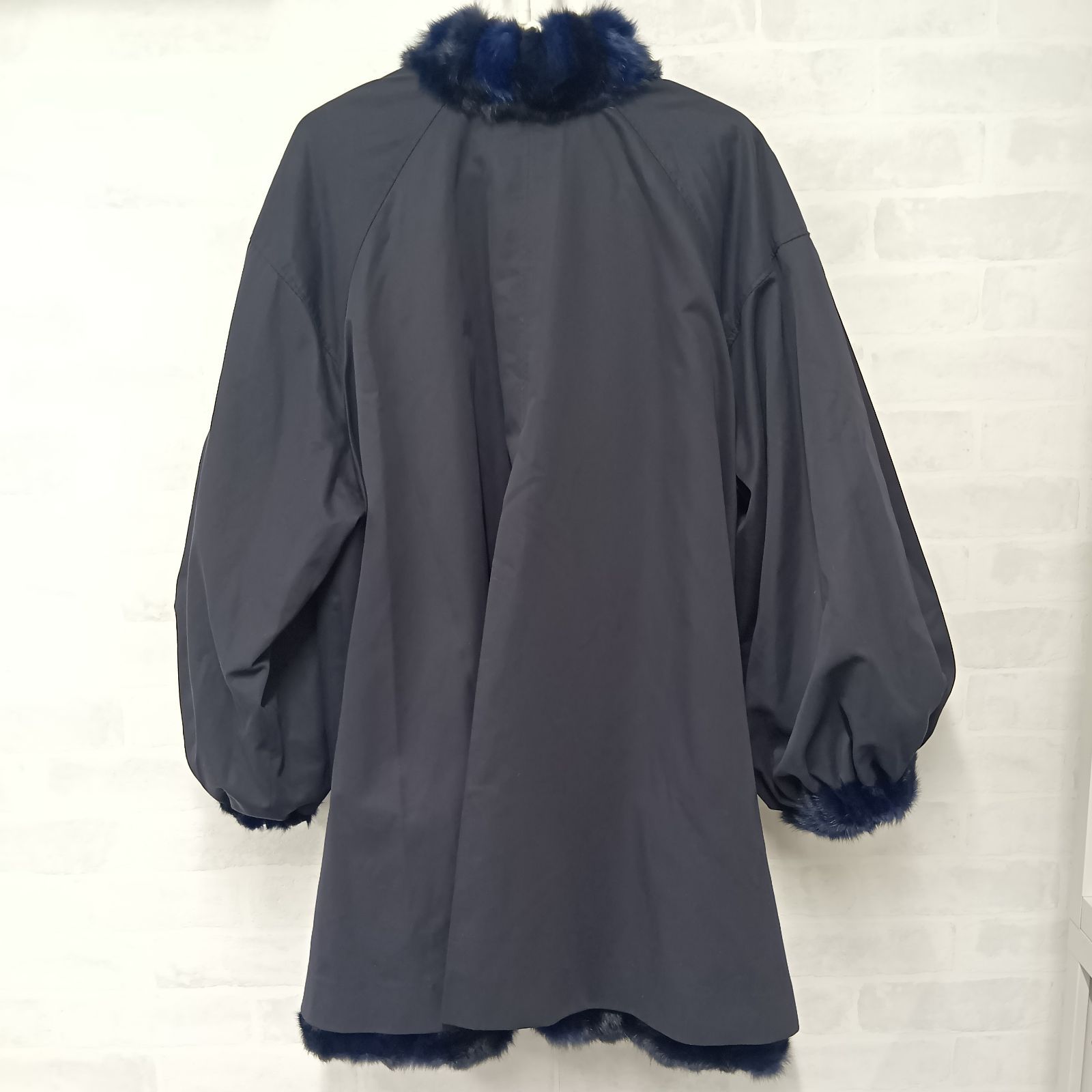 MOONBAT ムーンバット レディース コート リバーシブル 古着 ブラック ブルー ネイビー H1-43 ネ