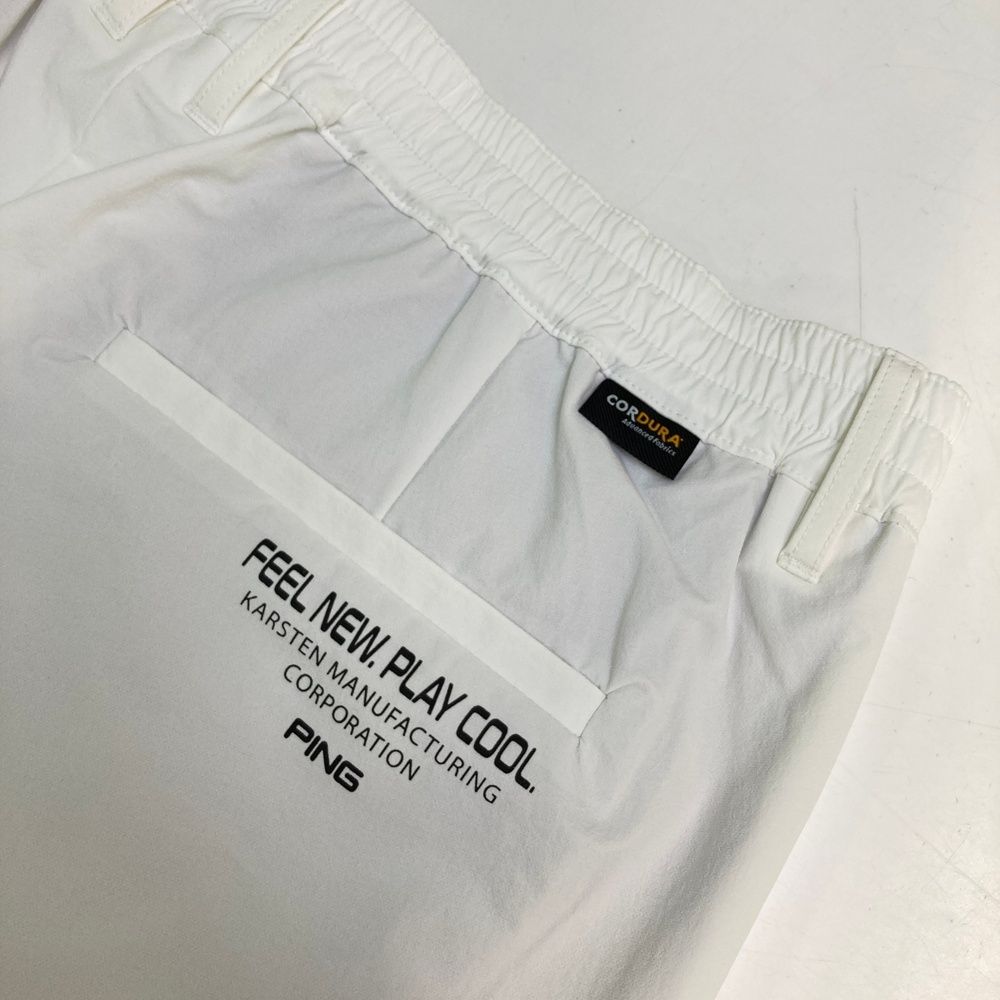サイズ：3L PING ピン 2023年モデル ストレッチ ロングパンツ ホワイト