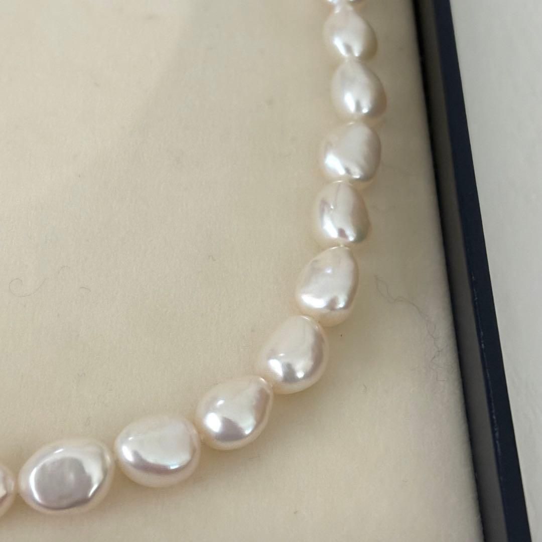 465【タサキ】シルバー　バロックパール　ネックレス　鑑別書付き 465【タサキ】シルバー バロックパール ネックレス 鑑別書付き - メルカリ