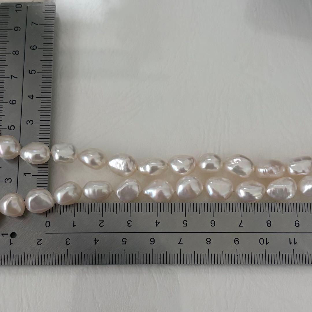 465【タサキ】シルバー　バロックパール　ネックレス　鑑別書付き 465【タサキ】シルバー バロックパール ネックレス 鑑別書付き - メルカリ