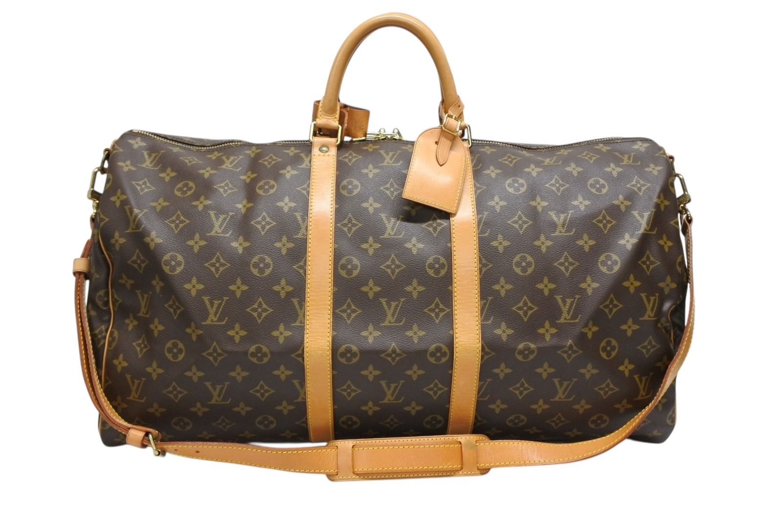 LOUIS VUITTON ルイヴィトン キーポル バンドリエール55 ボストンバッグ M41414 モノグラム ブラウン 4b008340