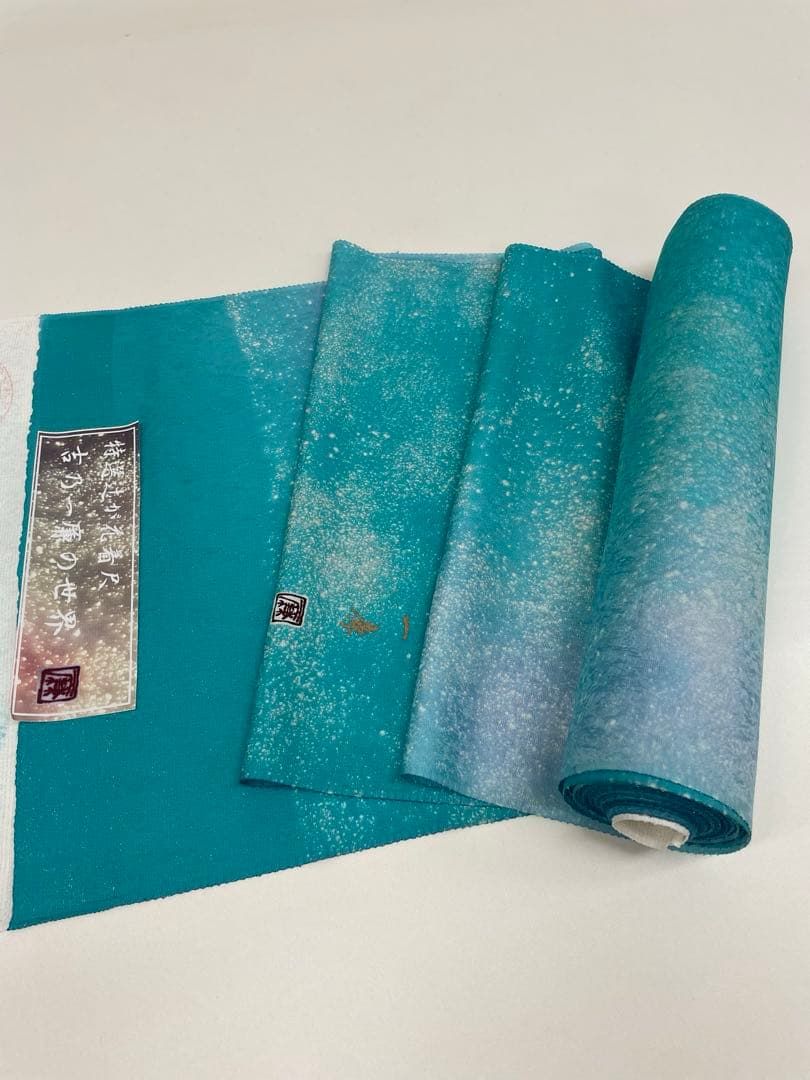 小紋 吉野一廉 銀通し 辻ヶ花 落款入 正絹 反物 - メルカリ