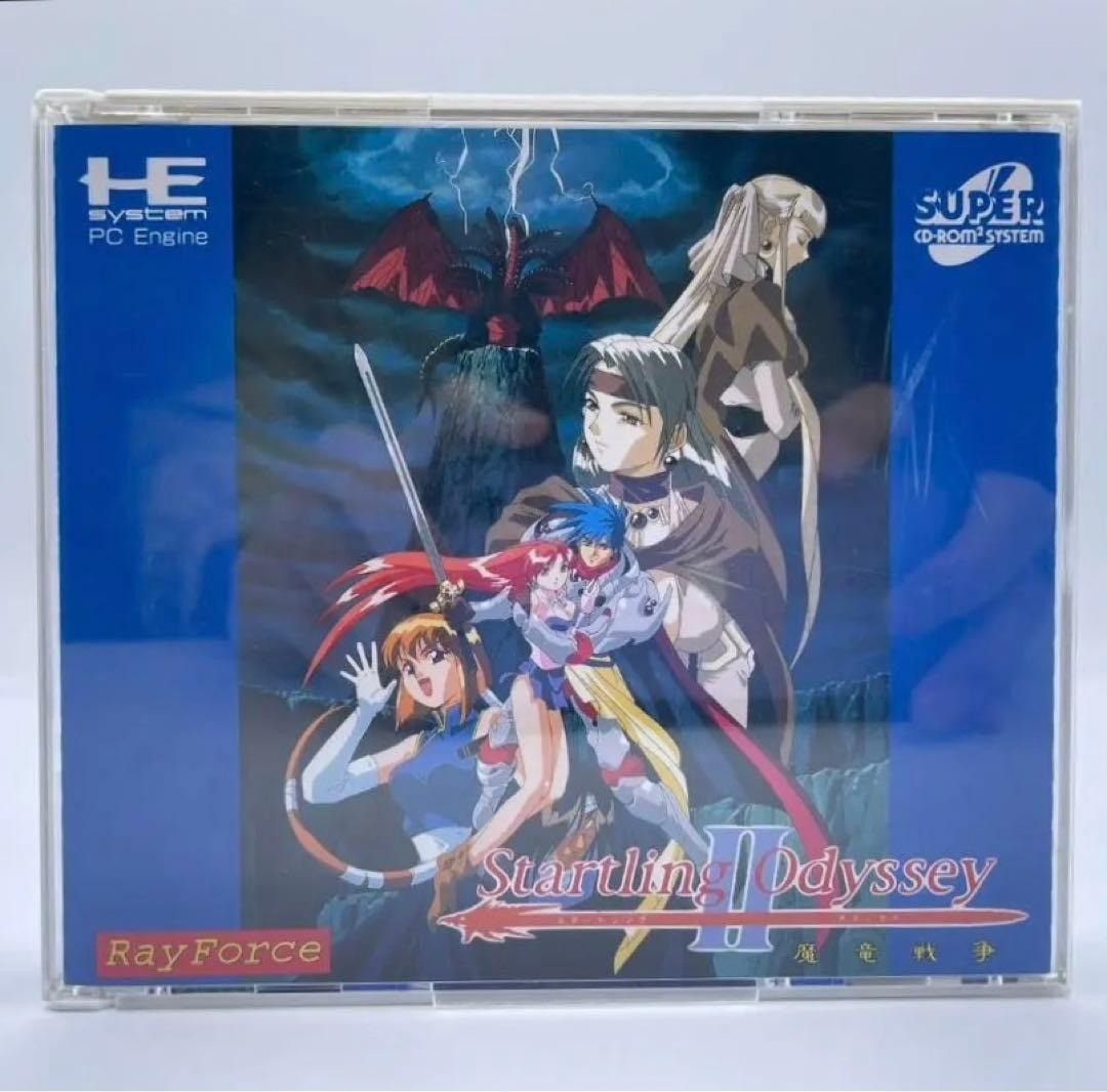 帯 ハガキ付き PCエンジン スタートリング オデッセイ2 魔竜戦争 SUPER CD ROM nn