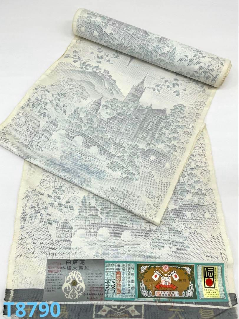 白恵泥 本場大島紬 白大島 通産大臣指定伝統的工芸品 恵大島紬織物 正絹 反物