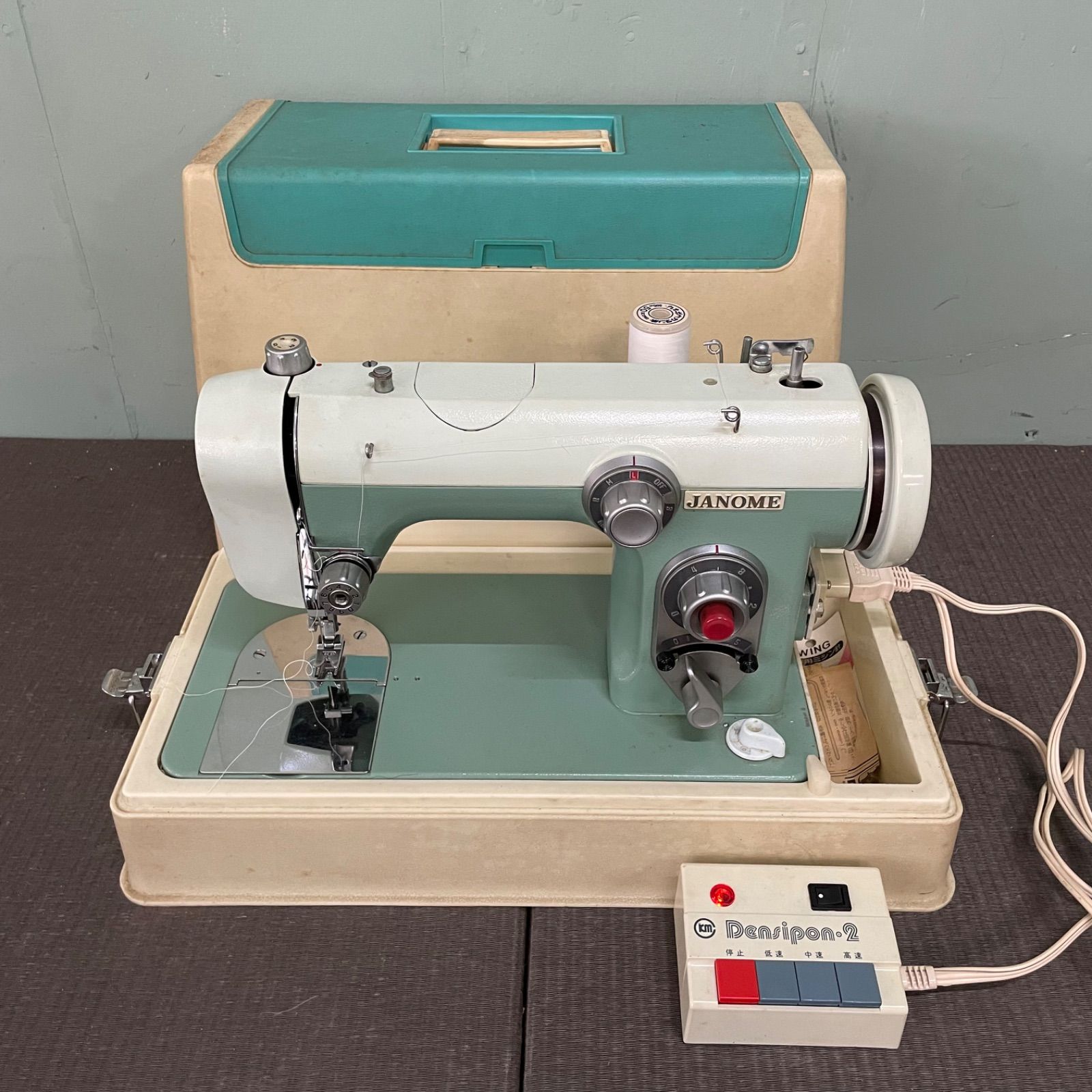 ♭ 動作 済み JANOME ジャノメ ミシン 670 レトロミシン 昭和レトロ