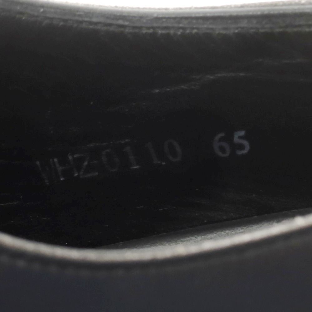  ダブルエイチ WH ストレートチップ ドレスシューズ ブラック サイズ6 5 メンズ デッキシューズ 靴