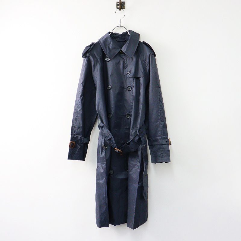 グレンフェル GRENFELL ナイロン トレンチコート 34/□ネイビー 英国製