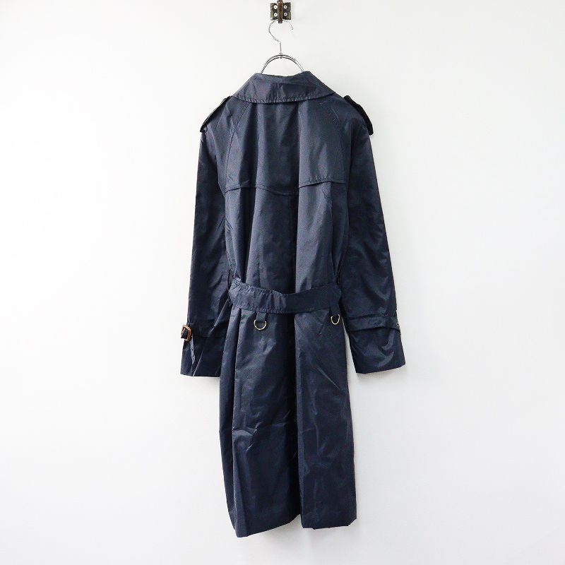 グレンフェル GRENFELL ナイロン トレンチコート 34/□ネイビー 英国製