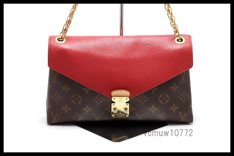 近年モデル 美 LOUIS VUITTON モノグラム パラスチェーン レザー チェーンショルダーバッグ ルイヴィトン 1016cd34253