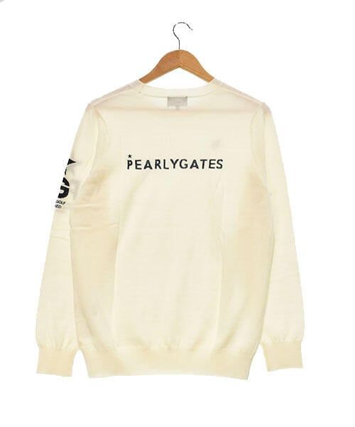 パーリーゲイツ｜メンズ｜LLサイズ｜ニット｜春秋｜ホワイト系｜古着ゴルフウェア