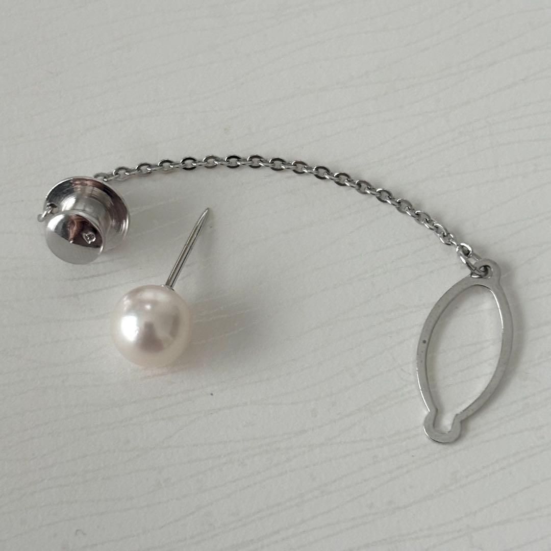 243【ミキモト】パール 約8.2mm ネクタイピン タイタック - メルカリ