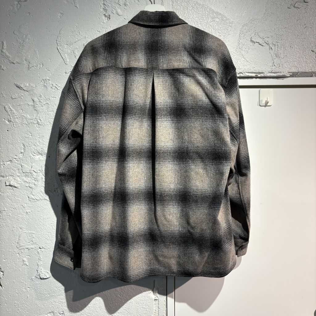POLYPLOID ポリプロイド 24AW SHIRT JACKET B チェックシャツ