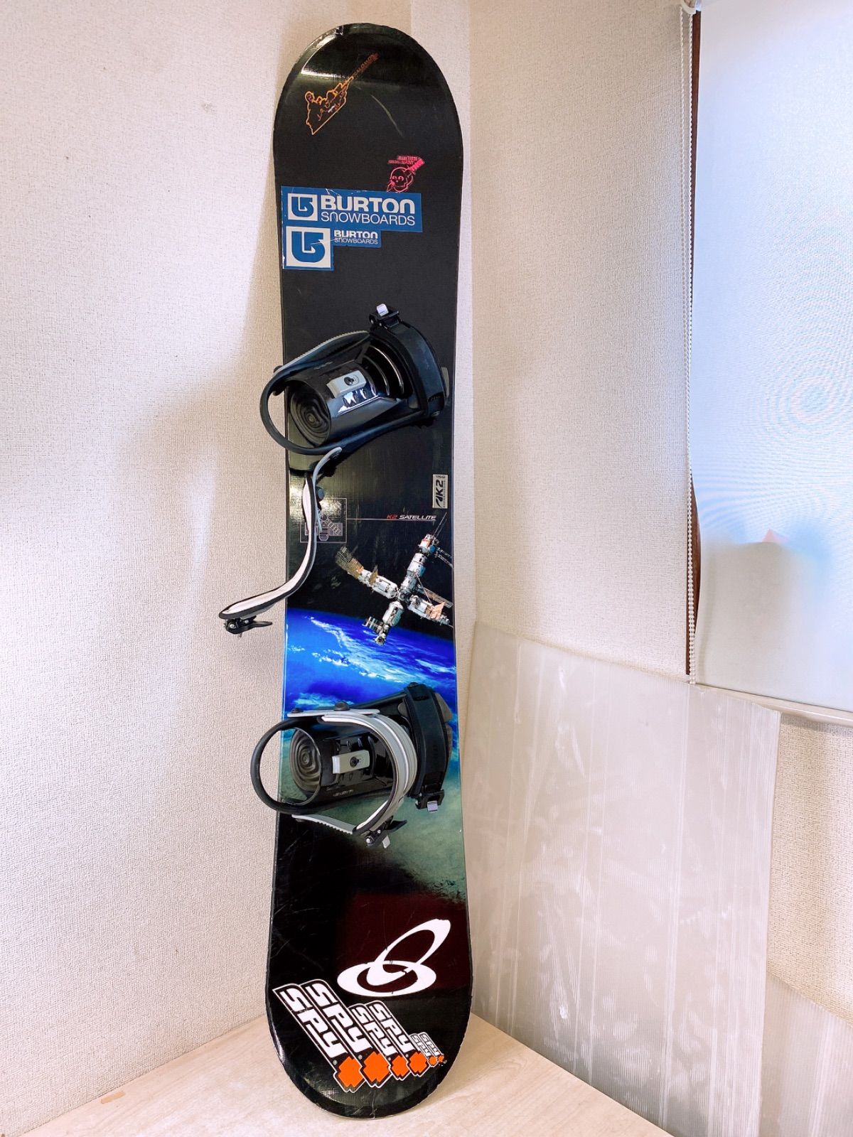 K2 SATELLITE 159 スノーボード BURTON.K2 スノボ 3点SET 159cm ビンディング ケース付 板 バインディング バートン 袋付 メンズ ウィンタースポーツ