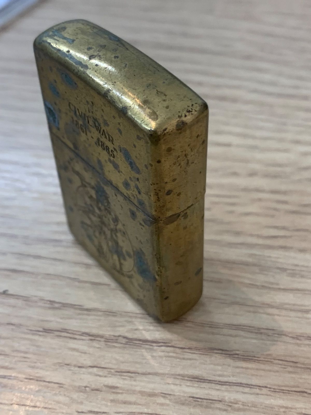 ジッポー zippo ライター ゴールド 南北戦争 ヴィンテージ ビンテージ 逆打ち