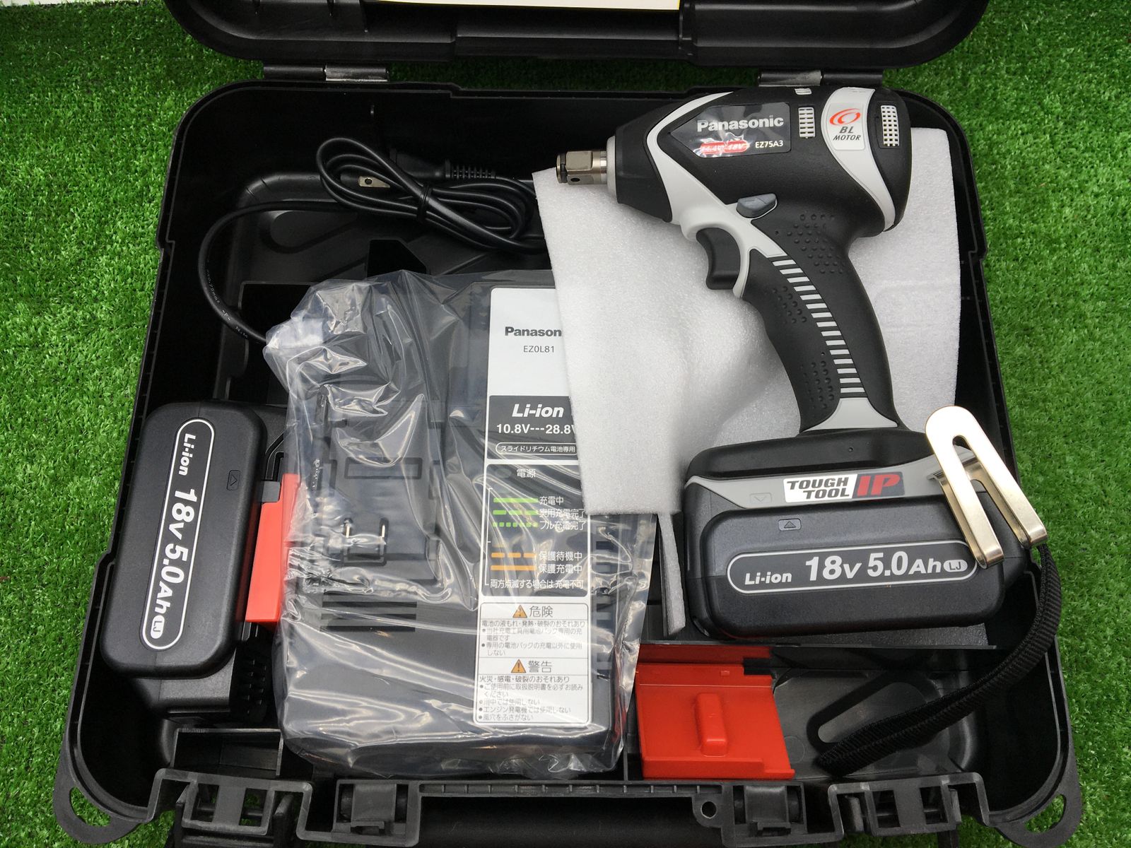 Panasonic パナソニック 充電インパクトレンチ 18V 5.0Ah EZ75A3LJ2G-H ITK9A3DG6NHM エコツール小牧ｲﾝﾀｰ店 M02