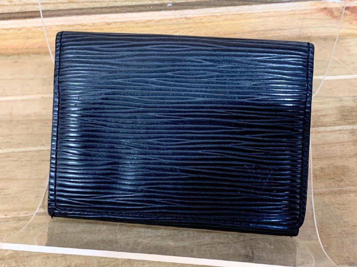ルイヴィトン エピ アンヴェロップ カルト ドゥ ヴィジット ノワール M60652 カードケース 名刺入れ 黒 LOUIS VUITTON