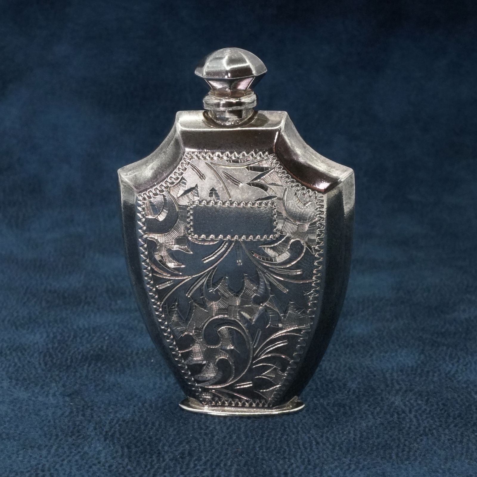 ヴィンテージ シルバー950 ボタニカル ミニボトル 香水入れ/25-1655