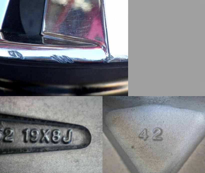 2985 A MODELLISTA Wing Dancer X ホイール 19x8.0J 5穴 PCD114.3 42 4本 25134818 LAWEED_CL