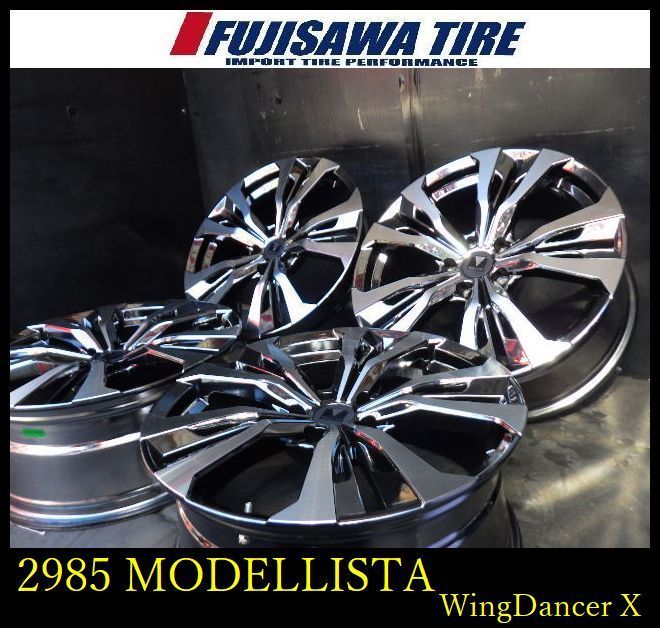 2985 A▲ ▲MODELLISTA Wing Dancer X ホイール▲19x8.0J 5穴 PCD114.3 42▲4本 25134818