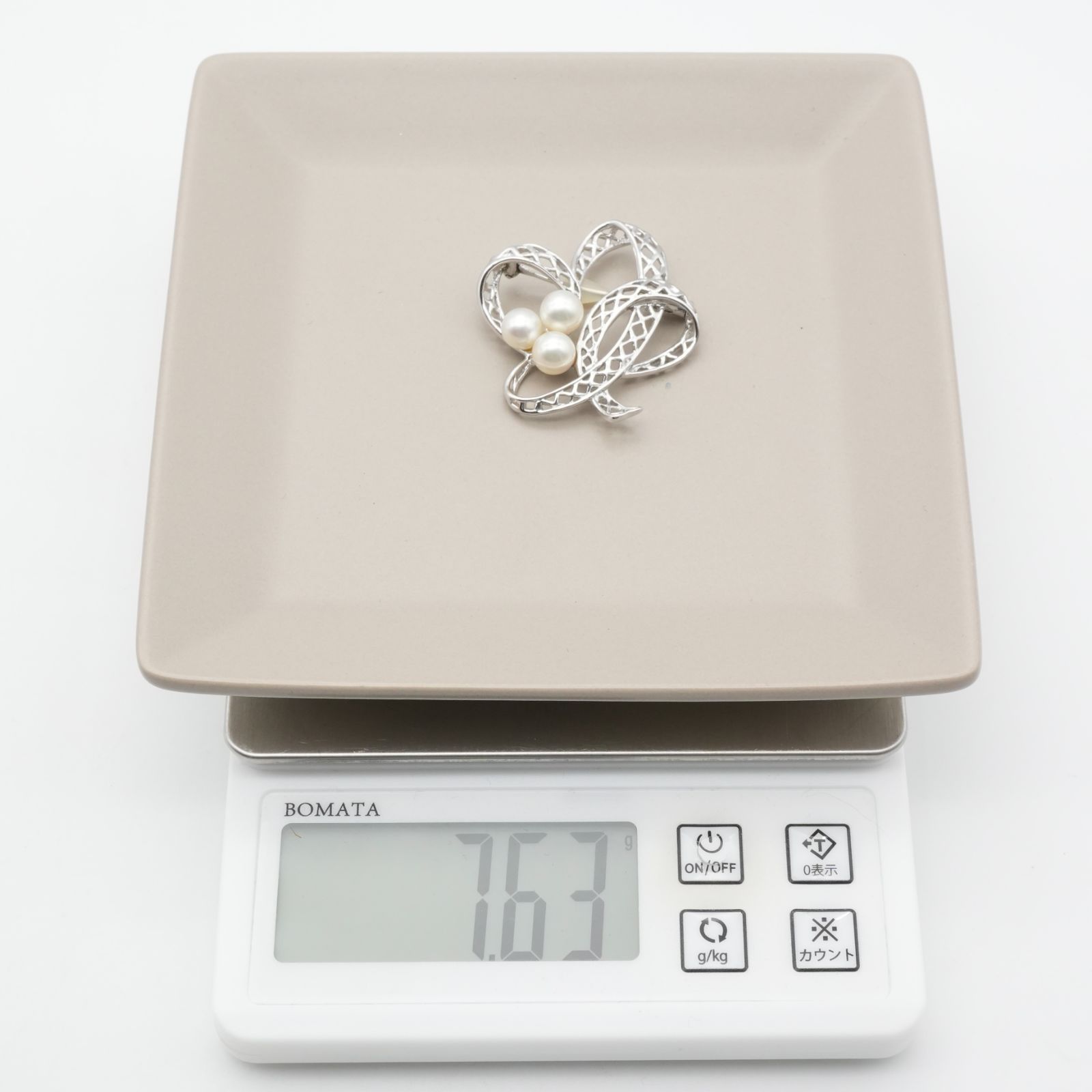 田崎真珠 クローバー アコヤ真珠 ブローチ パール タサキ 25-2009S FORTGASGNV_COM_BR