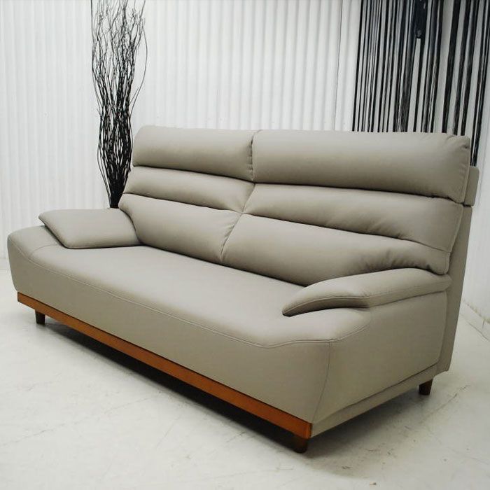 アウトレット 現品限り 一部送料無料 大 展示品 スタイリッシュモダン ３人掛けソファー グレー 重圧感のある佇まい 傷に強い 230914-フォーゼ3p