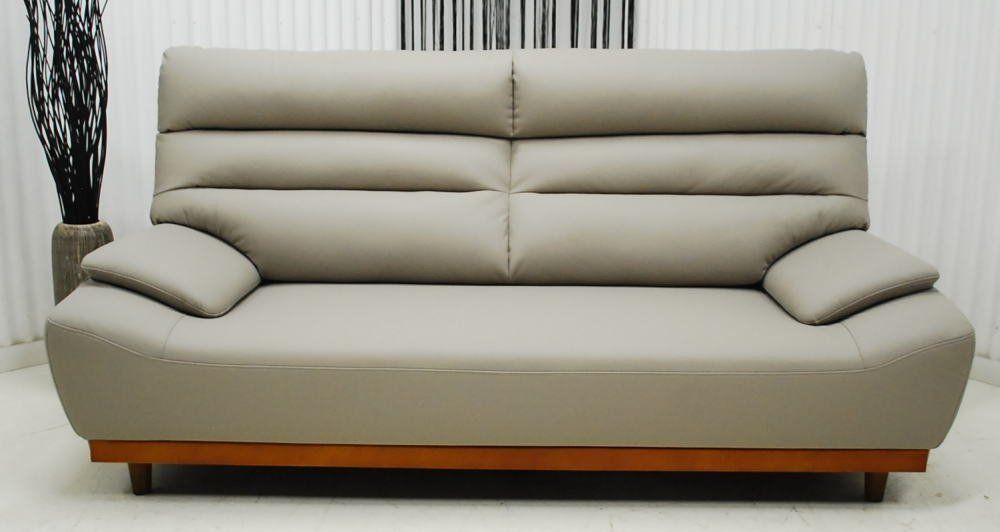 アウトレット 現品限り 一部 大 スタイリッシュモダン ３人掛けソファー グレー 重圧感のある佇まい 傷に強い 230914-フォーゼ3p