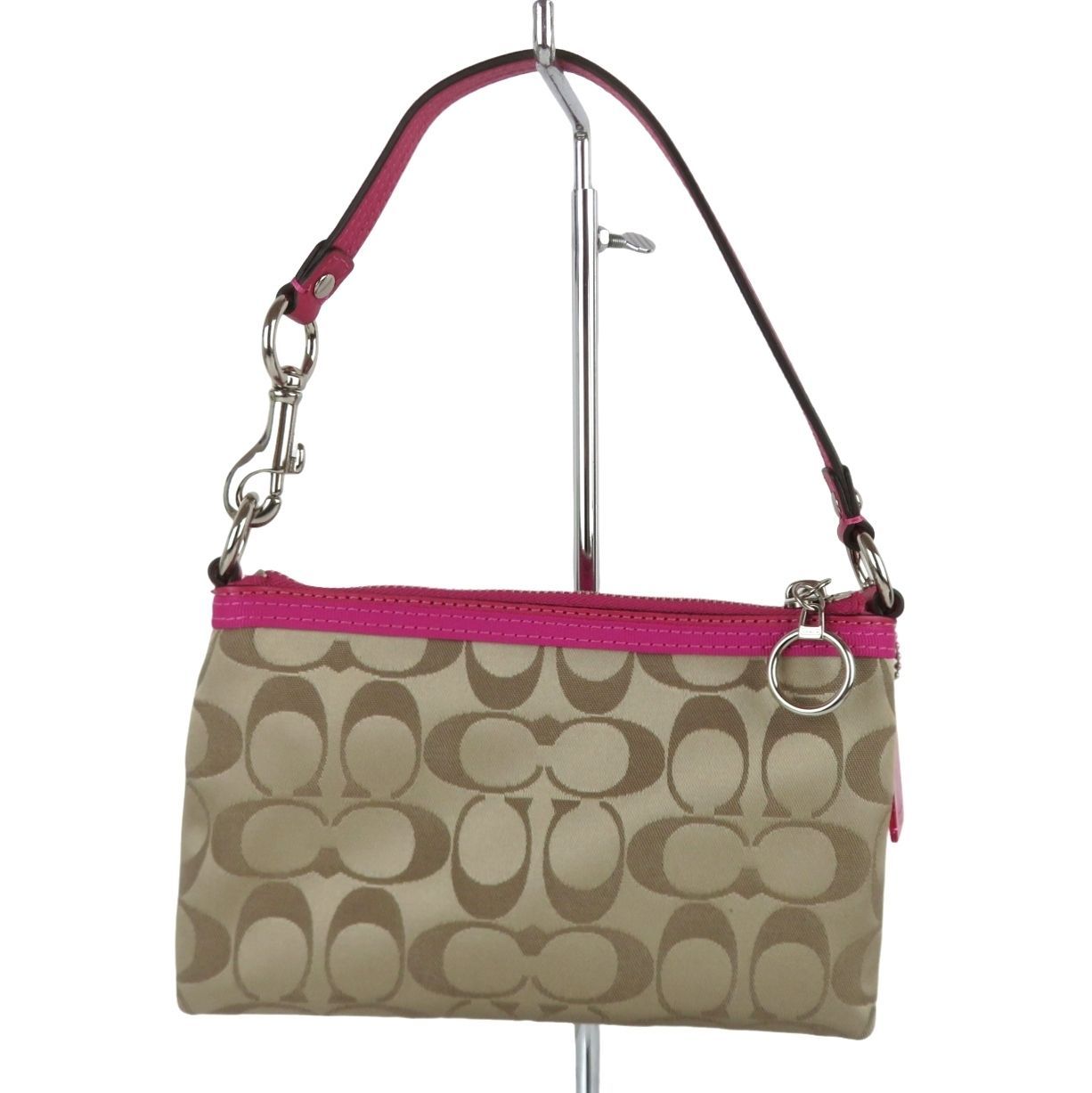 COACH コーチ ポピー シグネチャーミニバッグ ハンドバッグ ポーチ