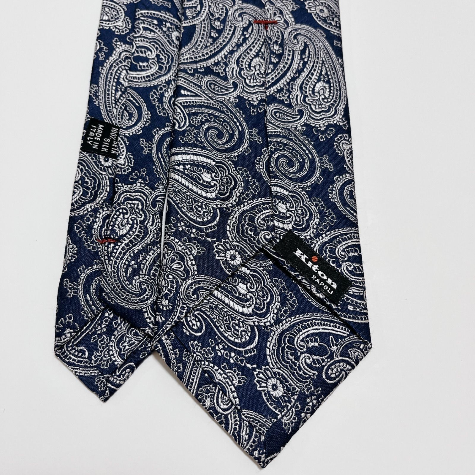 美品 キートン ネクタイ ハイブランド ペイズリー柄 光沢 ジャガード