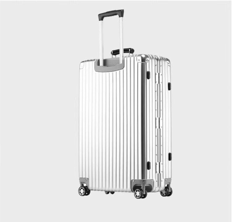 スーツケース アルミフレーム バック 丈夫 機内持込 軽量 4輪 TSAロック キャリーケース 耐衝撃 キャリーバッグ 静音 旅行出張 ヘアライン仕上げ 3泊4日 KARIMZIABAT_FR